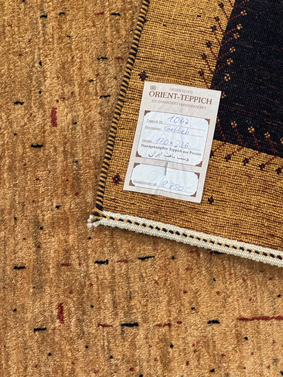Gabbeh Tappeti: Gabbeh, Handgeknüpft aus Iran – Nuovo (secondo la descrizione) da Liestal venduto da galerie_nategh 7