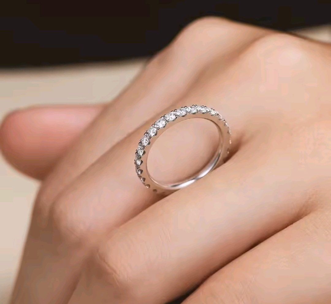 Anelli: Bague argent avec diamants de moissanite certifiés GRA – Nuovo e nell'imballaggio originale da Reconvilier venduto da Tsma67 6
