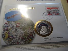 Medaillenbrief Patrouille Suisse, 2015, 700 Jahre Morgarten