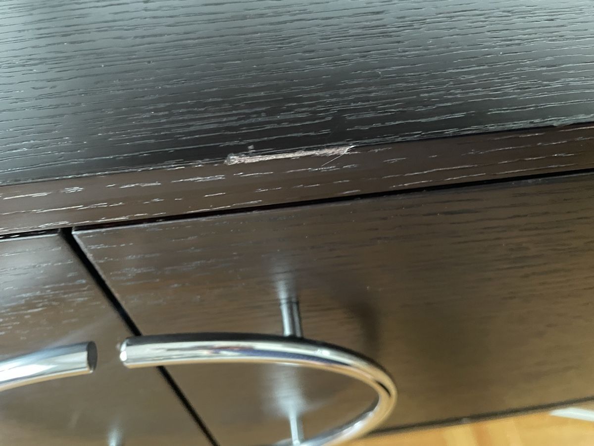 Credenze: Sideboard schwarz mit Metallgestell, gebraucht – Usato da Zürich venduto da Maggi1980 3