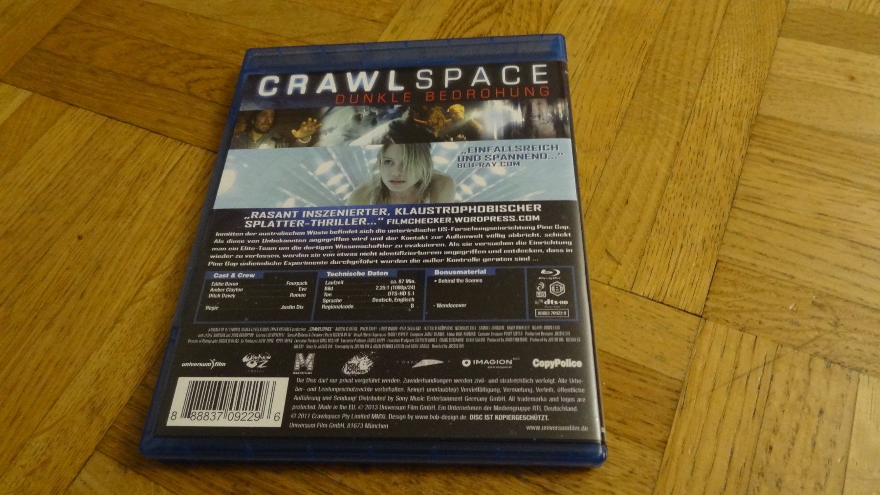 Tutti i DVDs: Crawlspace Crawl Space - Dunkle Bedrohung BLU-RAY – Usato da Olten venduto da Disc-Verkauf 2