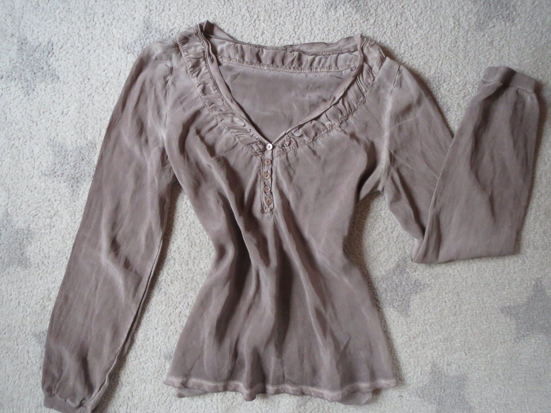 Nile Camicette: sehr stylische NILE Damen Bluse mit Seide – Usato da Kiental venduto da Anna8702 3