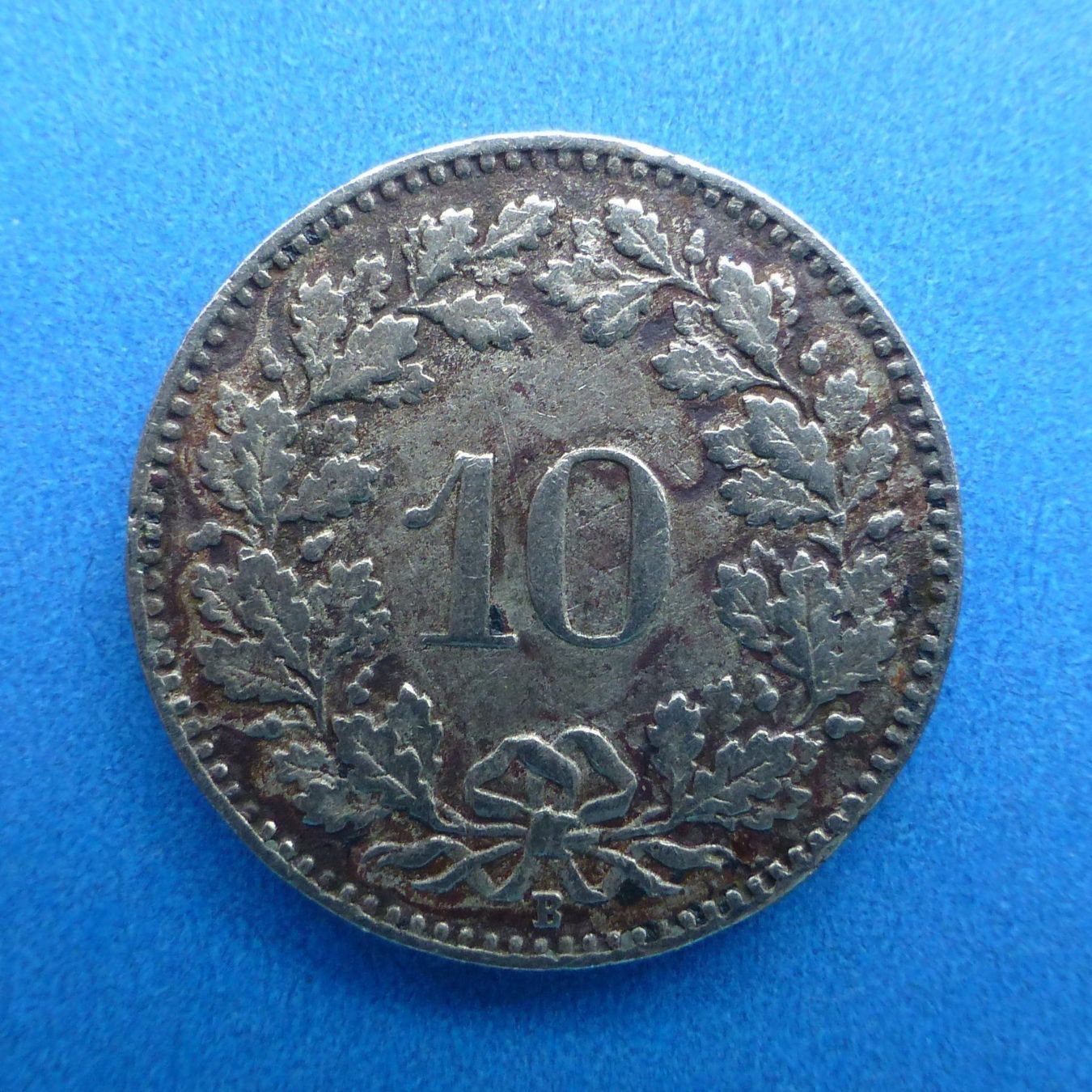 Alle Münzen: 10 Rappen - Jahrgang 1920 – Gebraucht aus Basel von Falconis 1