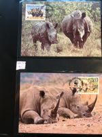 Swasiland 1987 Satz WWF Nashorn Maximumkarten