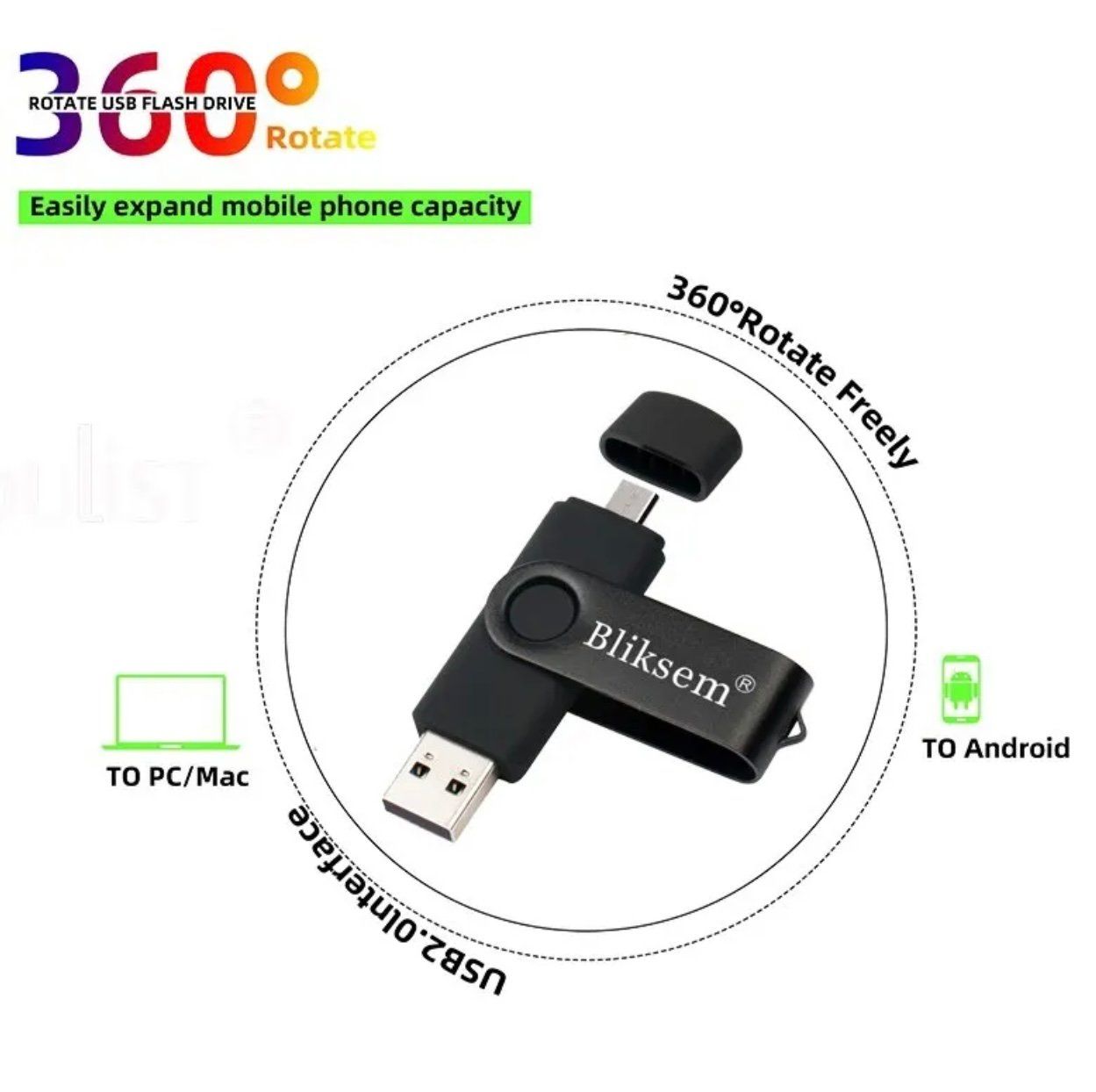 Chiavette USB: Clé USB 2en1 USB - micro USB 64 GB – Nuovo e nell'imballaggio originale da St-Cergue venduto da vpr_7v8g 1