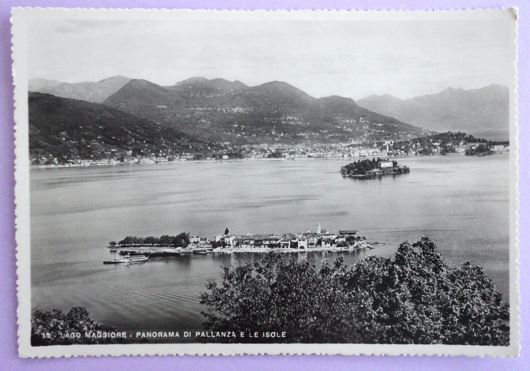 Cartoline postali: Lago Maggiore - Panorama di Pallanza e le Isole – Usato da Fétigny venduto da Billy2miny