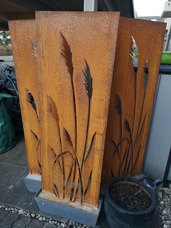 5x Sichtschutz Paneele Cortenstahl Garten Kaufen auf Ricardo