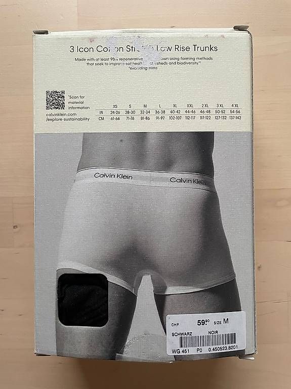 Calvin Klein Unterwäsche: Calvin Klein Shorts Baumwolle  M – Neu und originalverpackt aus Zürich von ZENA85 2