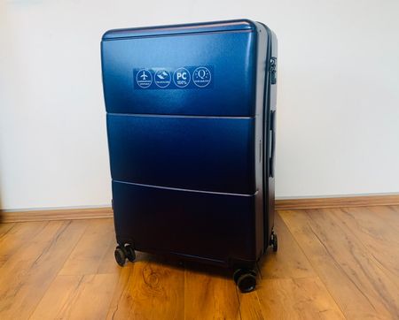 Reisekoffer Polycarbonat Koffer Grösse XL 77cm Blau NEU