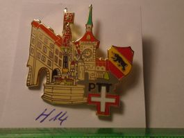 1 Alter PTT  Kanton Bern Bär Wappen Pin (H14)