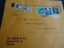 27.XII.34.; GLÄTTLI ZÜRICH MIT SIEGEL AUF DER RÜCKSEITE