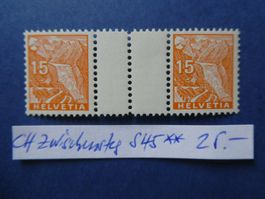 CH Zwischensteg Nr. S45 postfrisch **