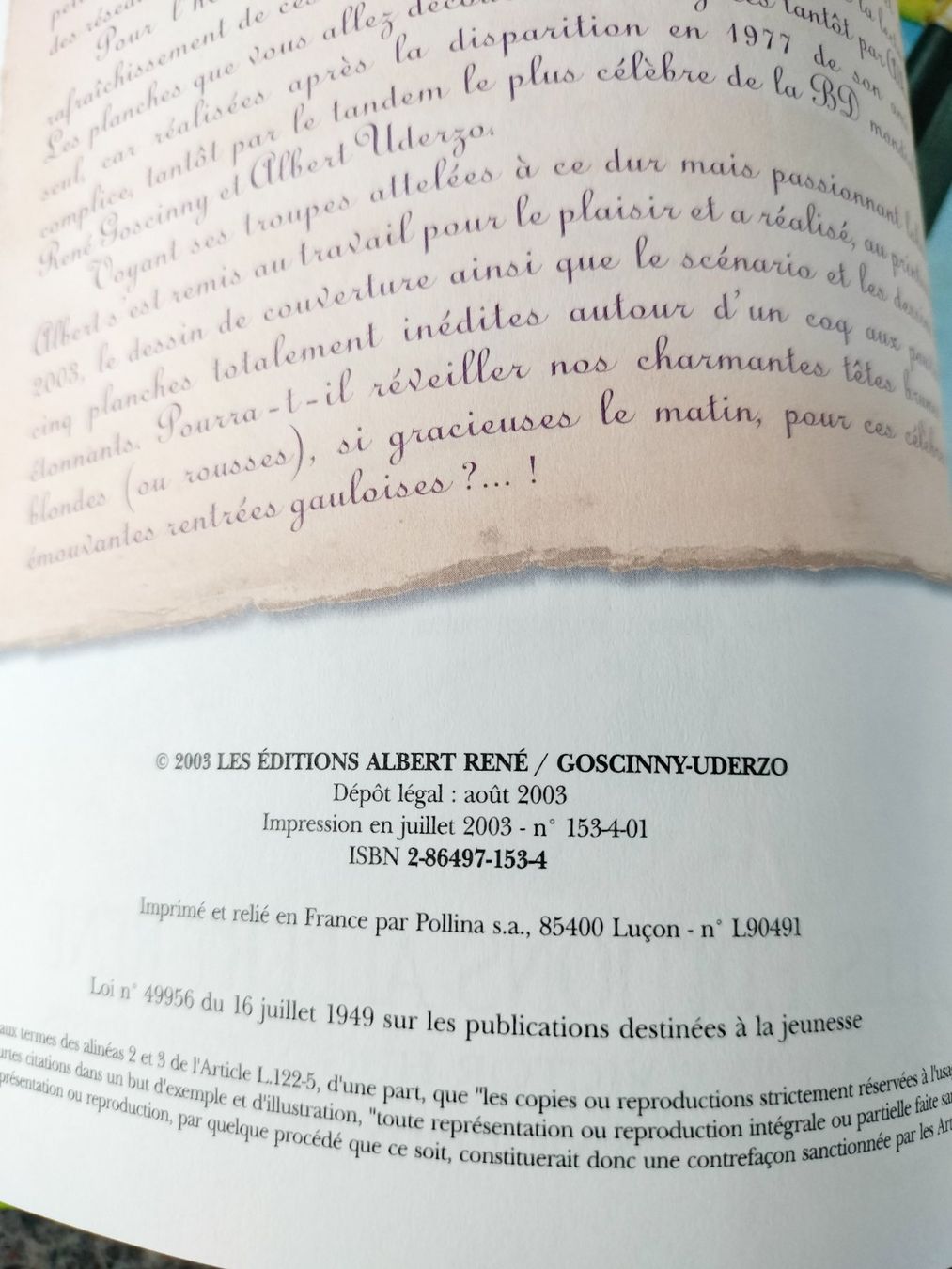 Fumetti: Astérix - Tome 32 - Astérix Et La Rentrée Gauloise E.O. 2003 – Nuovo (secondo la descrizione) da Cortaillod venduto da rozinna 3