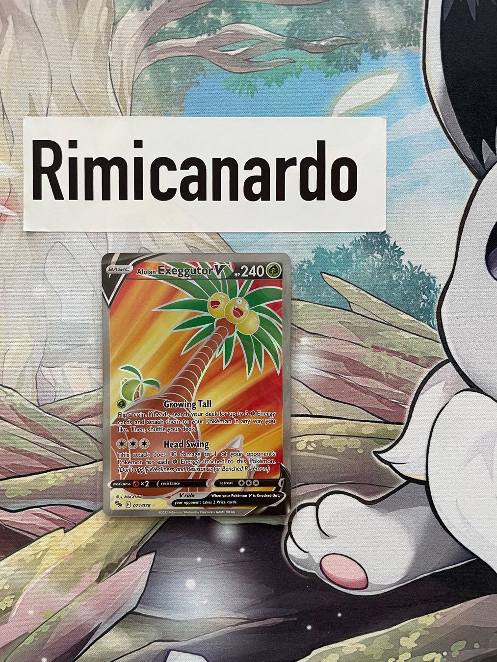 Pokémon Sammelbilder & Trading cards: 071/078 Alolan Exeggutor V Pokemon Go EN – Gebraucht aus Niederweningen von rimicanardo