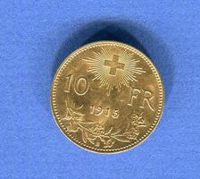 (1222) Vreneli 1915, 10 Fr. Super Stgl