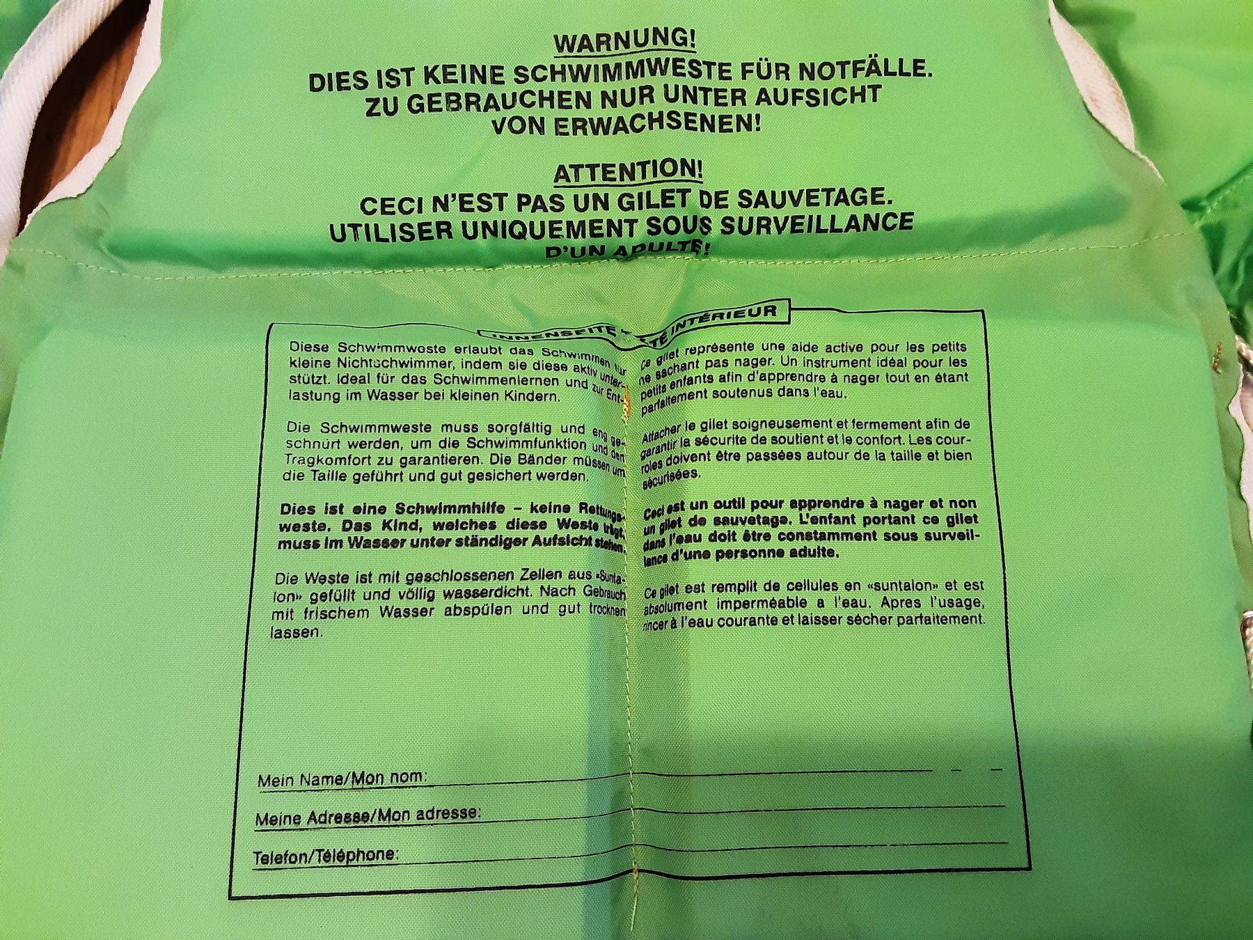 Giubbotti di salvataggio: Schwimmweste Kinder Grösse S neuwertig – Usato da Fällanden venduto da ninap01 2