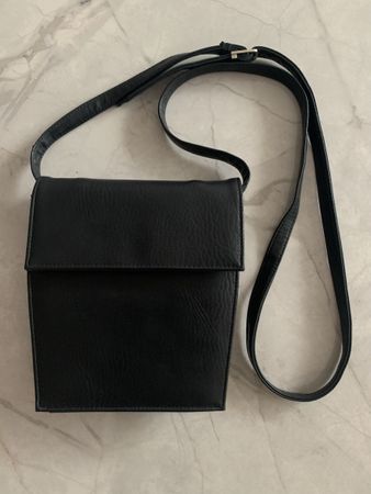 Ledertasche klein dunkelblau
