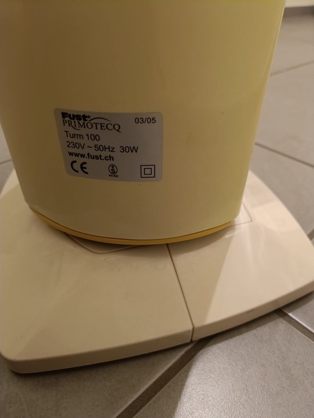 Primotecq Ventilatoren: Fust Primotecq Turm 100 Ventilator – Gebraucht aus Wohlen AG von Fabe3 5