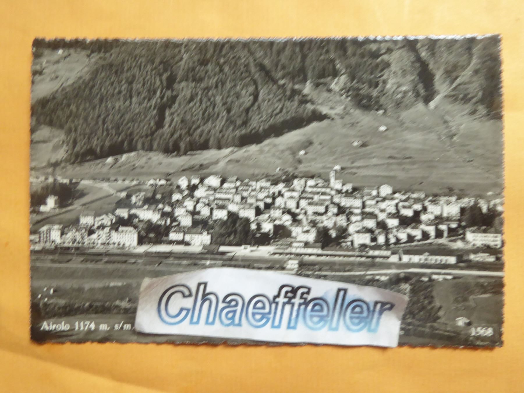Cartoline postali: Airolo   1568 – Usato da Zürich venduto da Chaeffeler