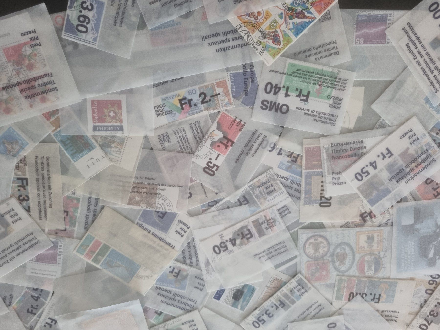 Tous les timbres: ca. 200 Pergamintüten mit CH Aboware – D'occasion à Gümligen par Geniusbuy 1
