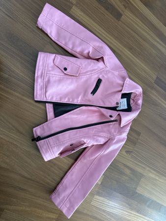 Veste similicuire rose