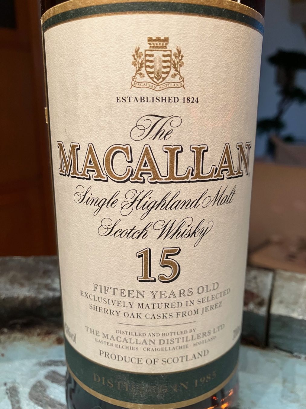 Macallan Bevande alcoliche: Macallan 1985 15 Years Sherry – Nuovo e nell'imballaggio originale da Aarwangen venduto da concorde58 2
