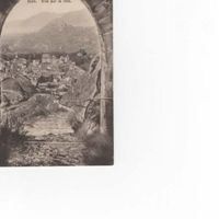 Sion, Vue sur la ville, AK gelaufen vor 90 Jahren