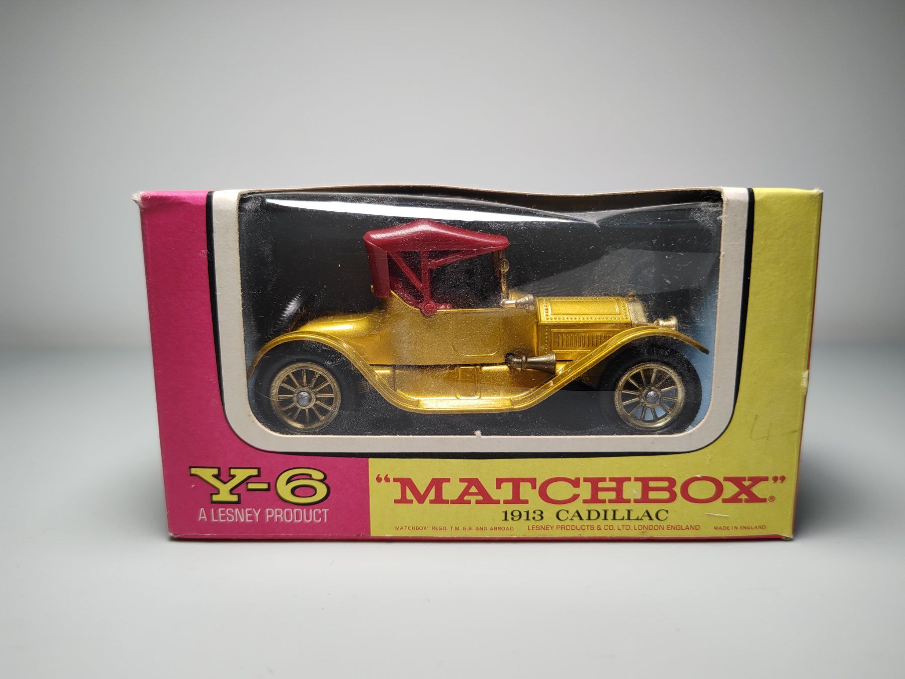 Matchbox Modellini d'auto: Matchbox Y-6 1913 Cadillac – Usato da Bachenbülach venduto da R.Mall 7