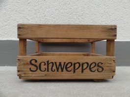 1 alte Holzkiste SCHWEPPES 1969 Kiste Getränkekiste Harass