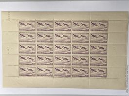 Frankreich 1942, kompletter Flugpost Bogen, top erhalten