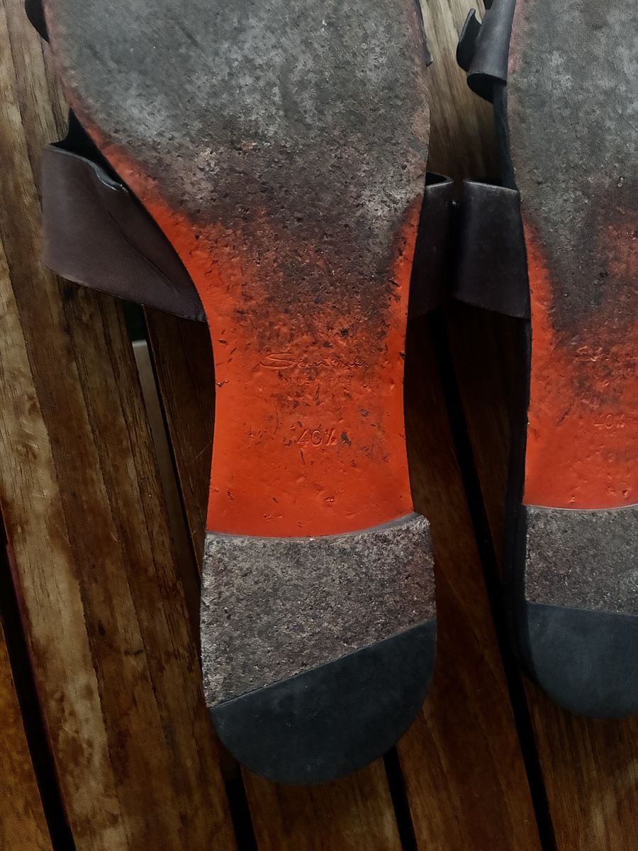 Santoni Damenschuhe: Used Santoni leather slides 40.5  – Gebraucht aus Yverdon-les-Bains von pen_bbz8 6