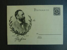 Postkarte "Deutsche Reichspost" mit Portrait, Fr. 2.50