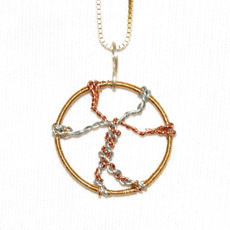 Ciondolo con albero della vita in occhio di tigre, ciondolo avvolto in filo di rame, ciondolo con pietra preziosa in occhio di tigre, regalo di ciondolo di design per lei, regalo di