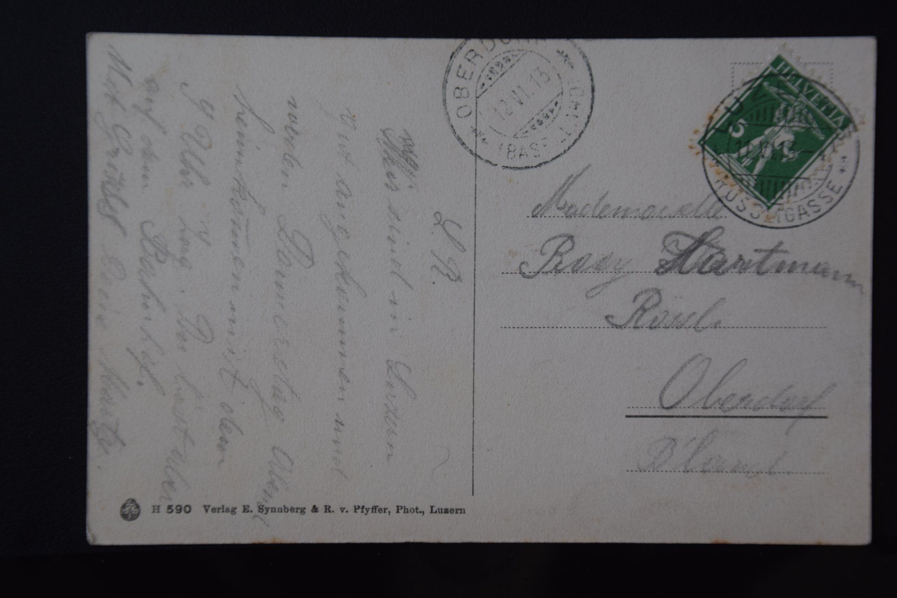 Cartoline postali: AK Luzern, Bahnhof 1913 – Usato da Luzern venduto da CH2018 1