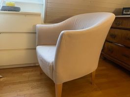 Design-Klassiker: Sessel mit 2 versch. Hussenbezügen