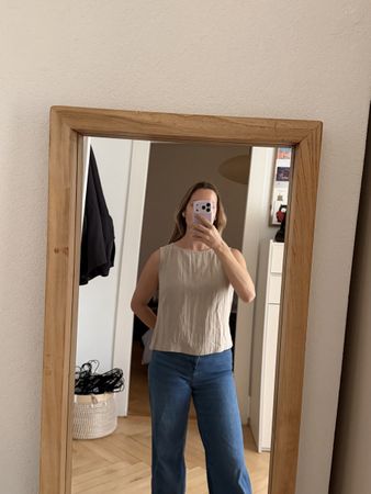WE Fashion Grösse M beige Top