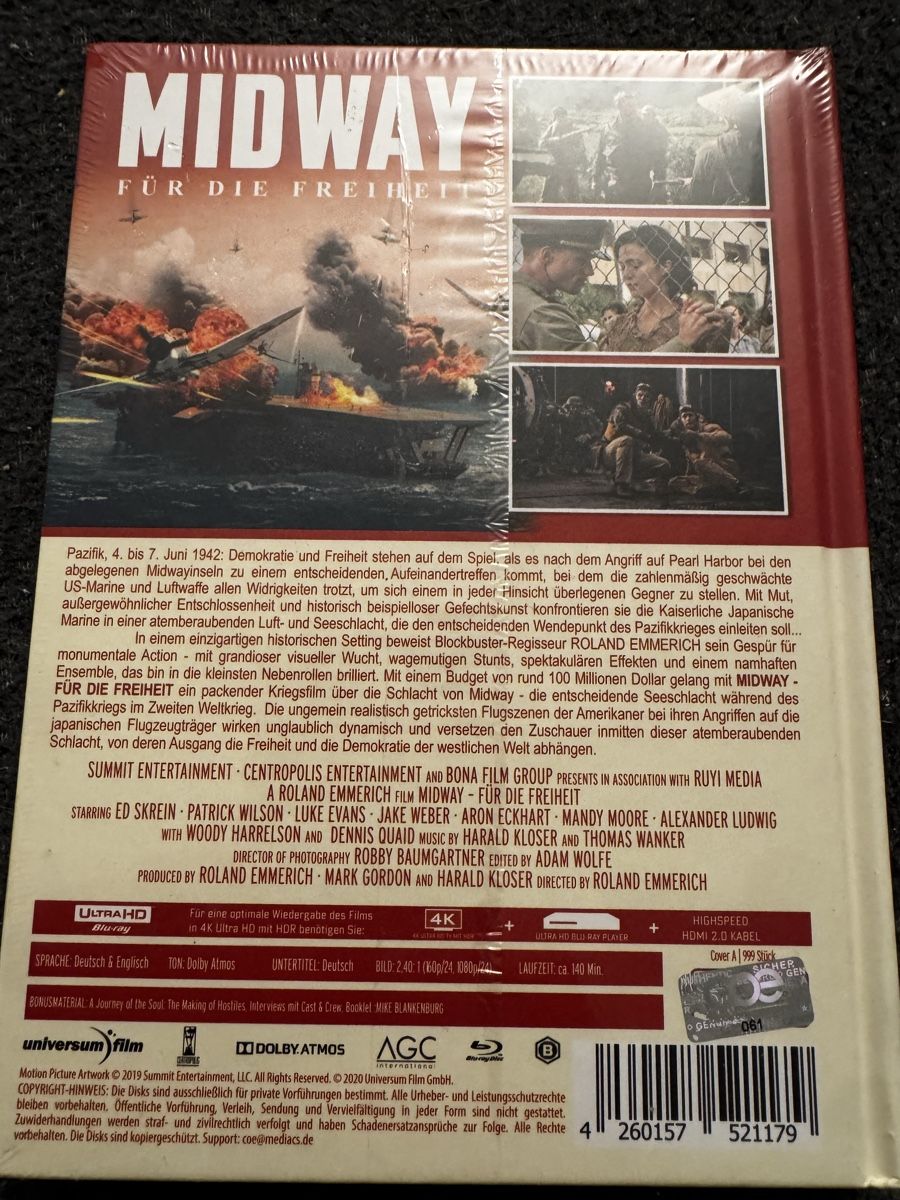 Alle DVDs: 4K Blu-Ray Film Midway – Neu und originalverpackt aus Birsfelden von Samichlaus74 1