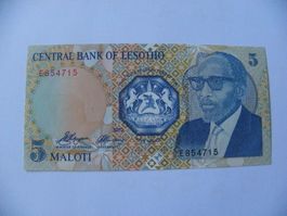 Lesotho 5 Maloti 1989, P-10a, UNC