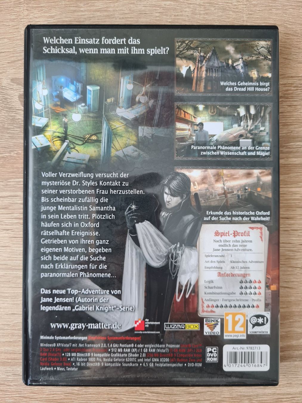 Giochi: Gray Matter (English & German) - PC – Usato da Carouge GE venduto da Gasco 1