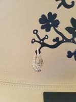 Elegante echt Silber 925 Ohrhänger mit Zirkonia