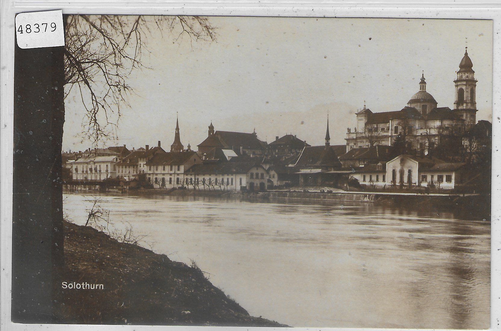 Cartoline postali: Solothun - Teilansicht an der Aare – Usato da Ettingen venduto da Kartenplanet
