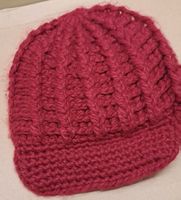 Wärme Damenmütze Strickmütze pink Grösse Einheitsgrösse