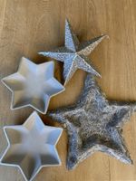 Sternen Weihnachtsdeko silber