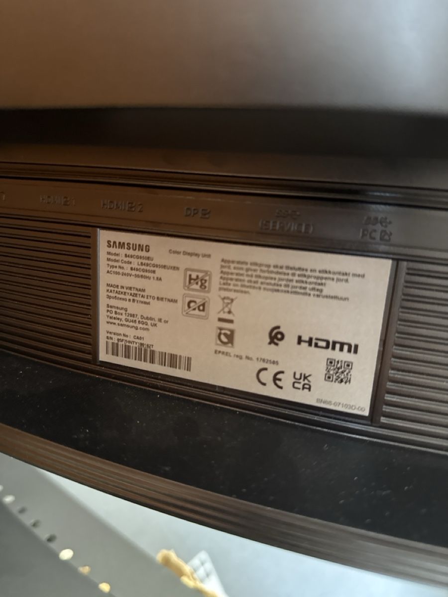 Monitor: Samsung 49inch odyssey – Usato da Küsnacht ZH venduto da CRev 1