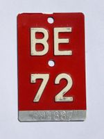 Velonummer BE 72