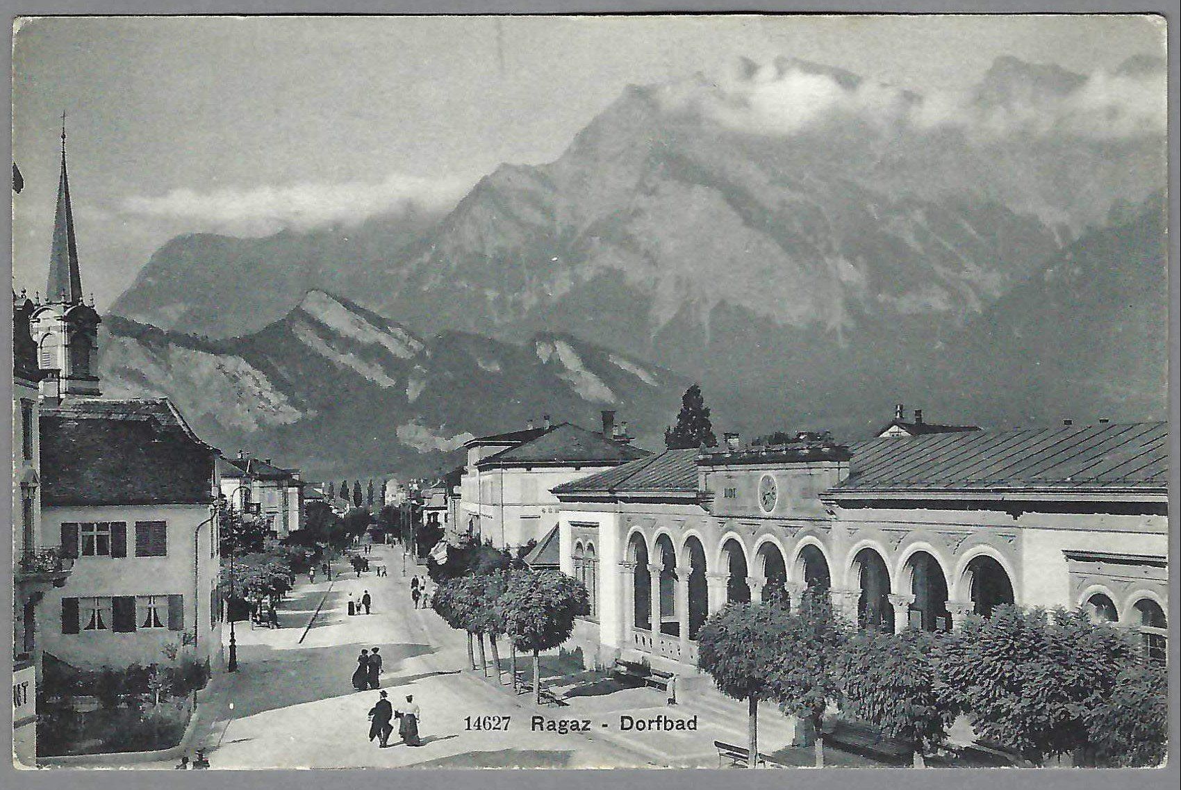 Cartoline postali: BAD RAGAZ, DORFBAD, * – Usato da Pura venduto da ulisse1957