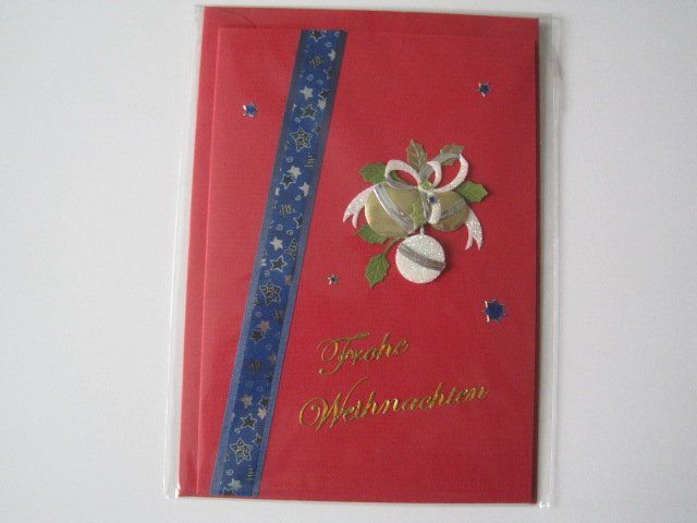 Karten: Weihnachtskarte handgemacht (11) – Neu und originalverpackt aus Schachen LU von moepsli5
