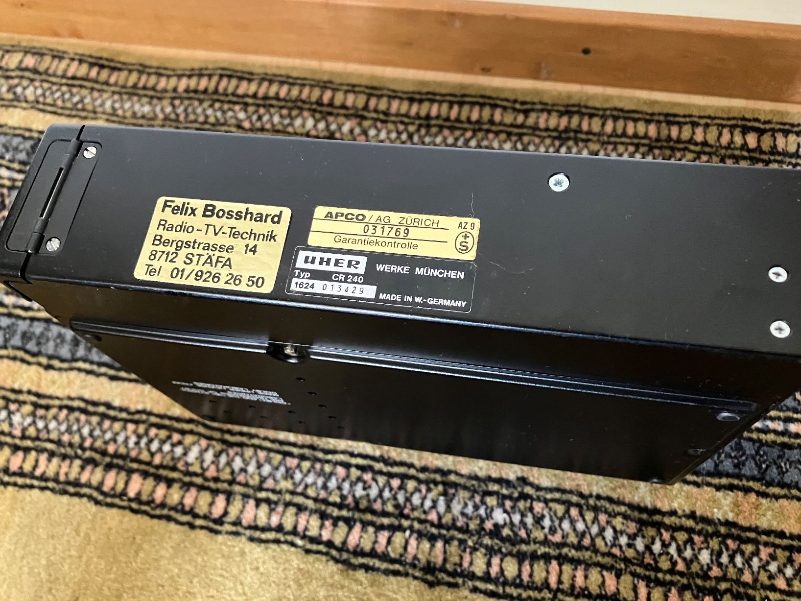 Uher Enregistreurs: Uher CR 240 Stereo – Défectueux à Hombrechtikon par mnims1 6