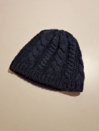 Kappe Mütze dunkelblau warm