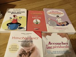 Lot de 5 livres grossesse et accouchement